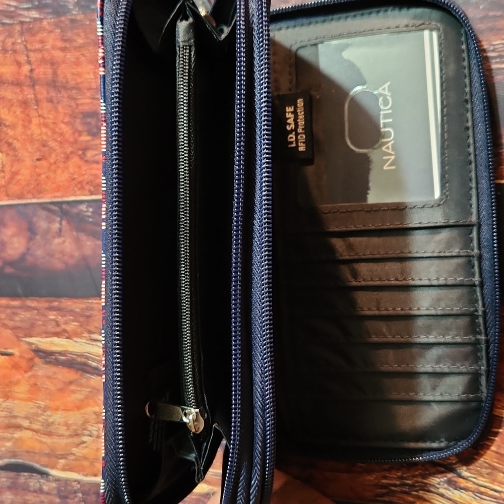 Nautical Multi Color Patterned Wallet - Picture 3 of 5